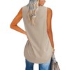 Fisoew Women V Neck Tank Tops Summer Loose Casual Basic