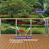 Deck Man 2 Pack Stainless Steel Cable Railing Post(2"×2") with