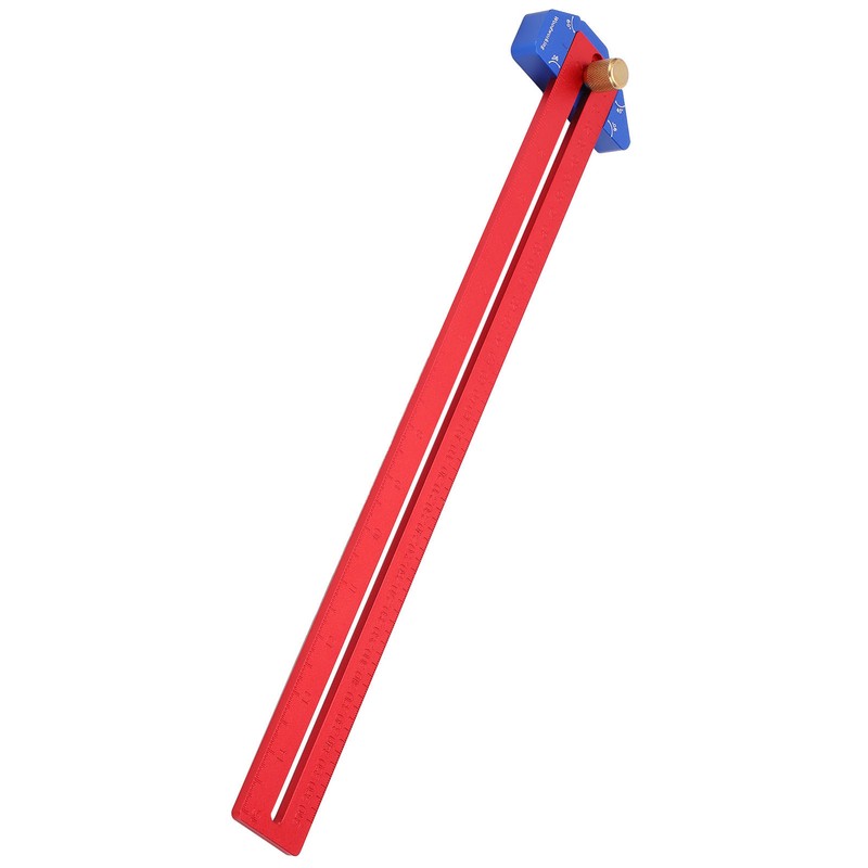 Woodworking T Square Ruler Aluminum Alloy Adjustable Angle Scriber Carpentry