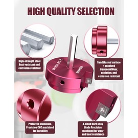 2 Inch PVC Pipe Reamer, PVC Fitsting Saver, Plastic Pipe Fitsting Reamer Socket Saver Plumbing Tool for Schedule 40 Fits Standard 1/2" Drill