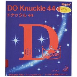 Nittaku NR-8578 Table Tennis Rubber Donnuckle 44 Large Ball, Variation System, Red, Ultra Thin