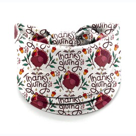 4 Pack Thanksgiving Headbands for Women – Wide Stretchy Turban Hair Bands Pumpkin Turkey Maple Leaf Prints, Soft Non-Slip Fall Head Wraps for Yoga Makeup Daily Wear Holiday Party