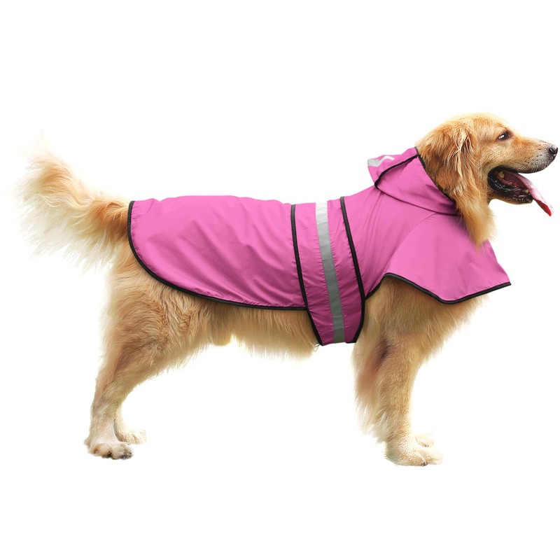 HDE - Impermeable con capucha para perros pequeños a muy