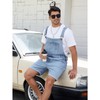 Beitiny Mens Denim Shorts Bib Overall Jean Romper Casual Loose
