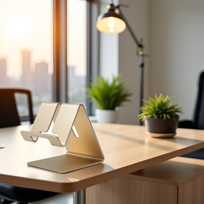 Gold Aluminium Alloy Cell Phone Stand, Cell Phone Stand Holder