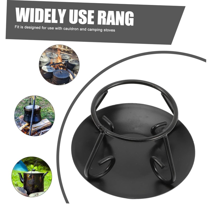 GLEAVI Iron Cauldron Rack Stand Stable Slip Trivet for Cooking