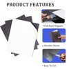 JINGZHAN Magnetic Sheets With Adhesive Backing, 4" x 6", 30