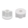 2 x RELIABLE 6MM TOILET LID SCREW NUTS - WHITE