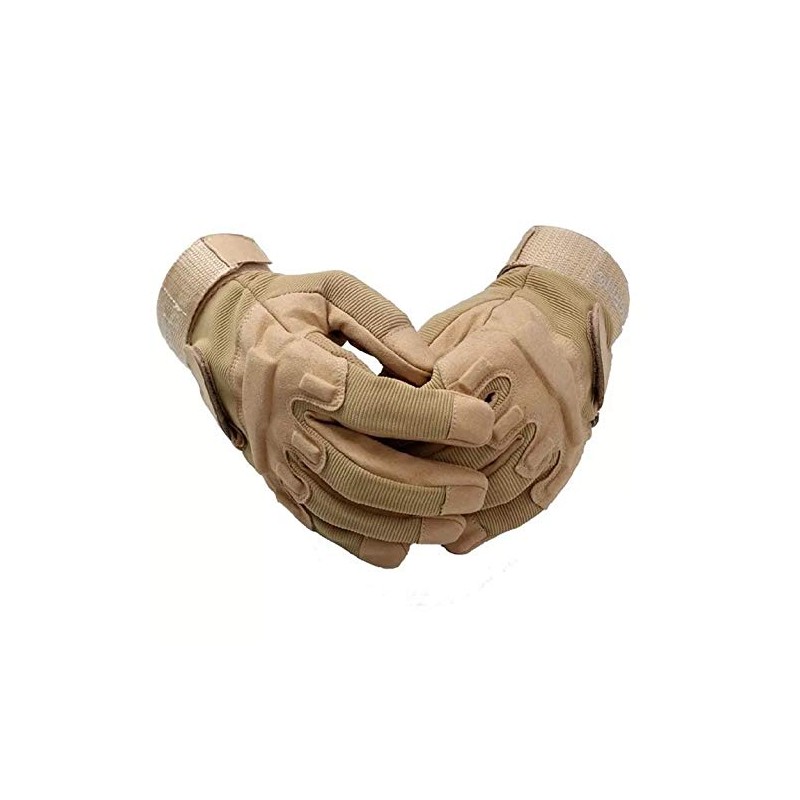 DLP Tactical Presents Special Operations Full-Finger Gloves (Tan, XL)