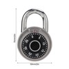 Dial Combination Lock Heat Treatment Hardened Steel Security Waterproof for