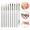 Nagelkunst-Pinsel, Punktbohrer, Malwerkzeug-Set, Nagelkunststift, Nagel-Punktierwerkzeug, Nagellack-Pinsel für DIY-Nagelkunst-Designs, 9 Stück