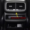 3pcs Rear Air Vent Trim ABS Without Cup Holder Replacement
