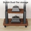 Mobile TV Stand Rolling TV Cart with Wheels for 32-75