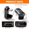 KUOQIY 2 Pieces U-Shape USB-C Male to USB-C Female Adapter,