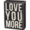 Primitives By Kathy 4 by 5.5-Inch Box Sign, Small, Love