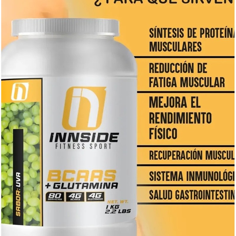 Bccas Aminoácidos En Polvo Innside Fitnes Sport