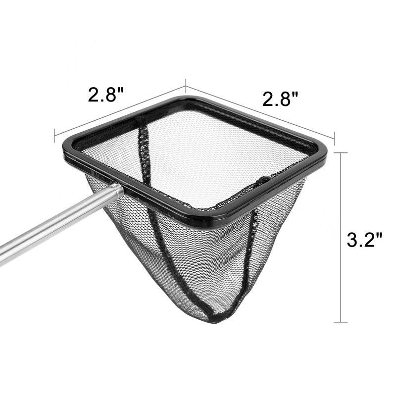 Filhome 7cm Aquarium Fish Net with Extendable Stainless Steel Long