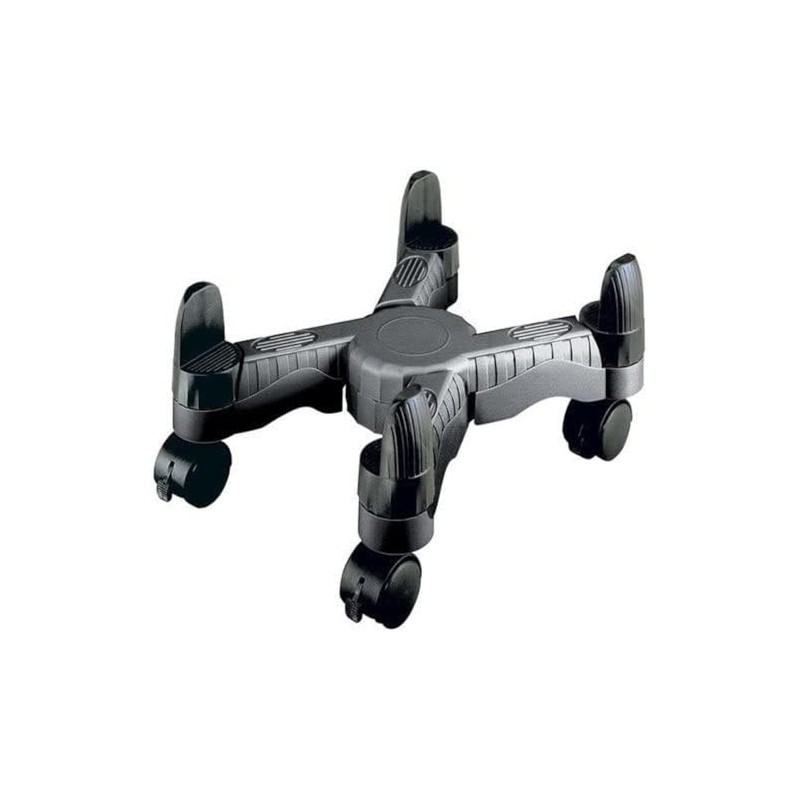 DAC MP-64-BLK Scissors-Style Mobile Cpu Tower Stand, Black