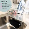 STEYDA Black Steel Dish Cloth Rail for Kitchen, Towel Holder