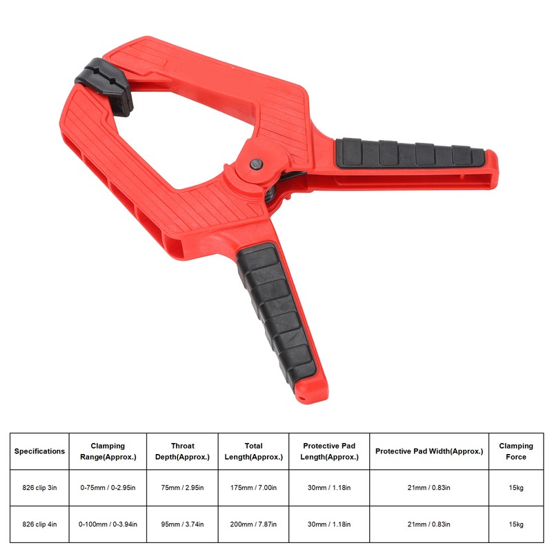 Heavy Duty Woodworking Spring Clamp Engineering Plastic Backdrop Clips for