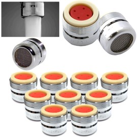 Premium Spring 2.2 gpm Full Flow Aerator 12 Pack Faucet replacement screens washers slotted standard size