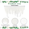 Gukasxi 4 Pcs 1.2M Icicle Snow Fringe Artificial Icicle Fringe