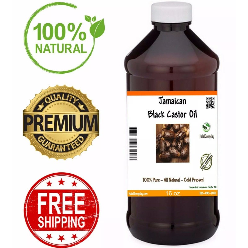 HalalEveryDay Jamaican Black Castor Oil For Hair Growth 16 oz