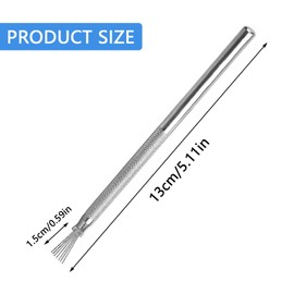 5Pcs Useful Feather Wire Texture Brush Practical Sculpture Feather Pin Metal Clay Needle Tools Wire Texture Brush for Carving Sculpting Modeling