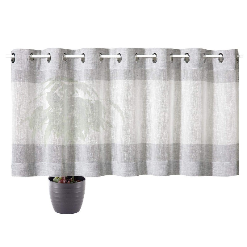 Happy Home Scheibengardine Pius B/H: 140/50 cm halbtransparent