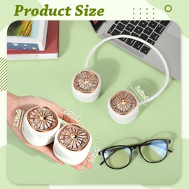 VIHOSE 3 Pack Portable Neck Fan, Rechargeable Foldable 5 Speeds Hands-free Wearable Personal Cooling Fan Bulk Gifts for Travel, Work, and Summer Party Favors