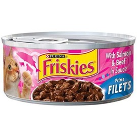Friskies Can Cat Food Beef & Salmon, 5.5 oz