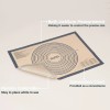Sapid Extra Thick Silicone Pastry Mat Non-slip With Measurements For