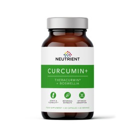 Neutrient Highly Absorbable Curcumin Capsules With Theracumin And Boswellia