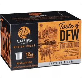 H‑E‑B Café Ole Taste of DFW Single Serve Medium Roast Coffee 12 count K Cups by HEB
