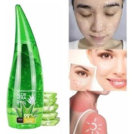 Gel Sbila de Aloe Vera 99 120ml  1 Par De Mascarilla De Colageno Para Ojeras Base De Oro 24k, Hidratante Facial y Corporal, Calmante Natural,...      