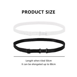 JAMAKALA 2pcs Crop Tuck Band, Adjustable Crop Tuck Band, Crop Tool for Shirt,Tucking Belt Shirt Retaining Straps for Women