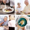 4-Piece Adaptive Utensils, Parkinson Cutlery Right-Handed Easy Grip Cutlery Set,