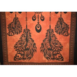 Traditional Jaipur Dream Catcher Poster Hippie Wall Hanging Psychedelic Cotton Poster Bohemian Picnic Throw Gypsy Boho Dorm Decor 30 x 40 Inches