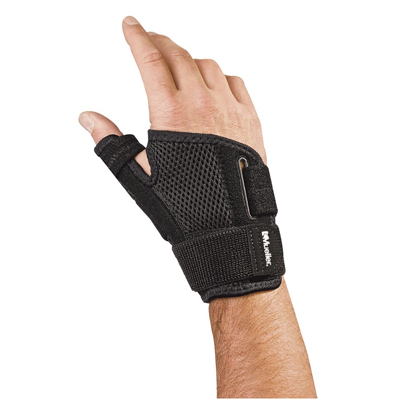 Mueller 55277 Thumb Stabilizer, One Size Fits Most, Wrist Circumference: