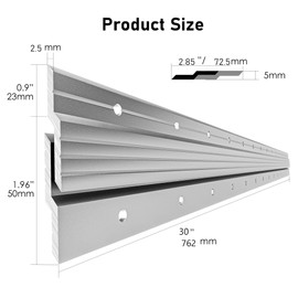 Ezeefonk 2 Pairs French Cleat Hanger 30 Inch Mirror Wall Mount Picture Hanger Aluminum Z Bar Clips ，Picture，Whiteboards,Wall Mounting Interlocking Brackets Z-Hangers 200 lbs Support