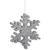 Vickerman L134907 Snowflake with Glitter, 36", Silver