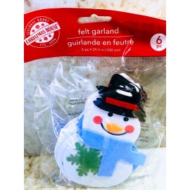 Ship N 24 Hours. New-Christmas Tree Ornament. Snowman. 6 Pc. 3 In X 2 In.
