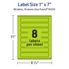 Avery Printable Rectangle Labels with Sure Feed Technology, 1" x
