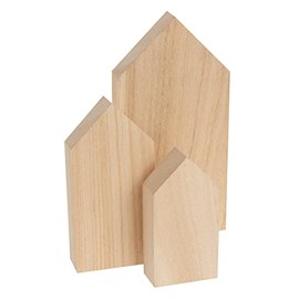 VBS Wooden Houses Silhouettes Set of 3