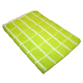 Portland Luxury Waffle Egyptian Tea Towel [3 PACK] 50x70cm Lime/White