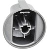 SPARES2GO Control Knob Switch Button for Indesit Cooker Oven (Silver/INOX)
