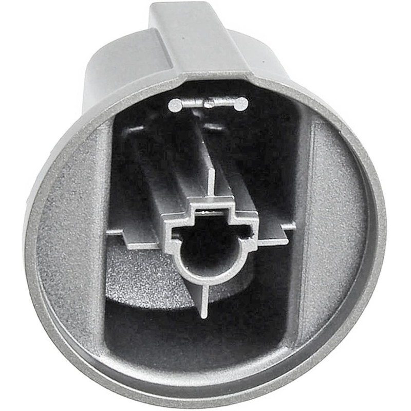 SPARES2GO Control Knob Switch Button for Indesit Cooker Oven (Silver/INOX)