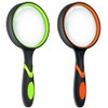 Leffis 2 Pack 10X Magnifying Glass for Seniors & Kids,