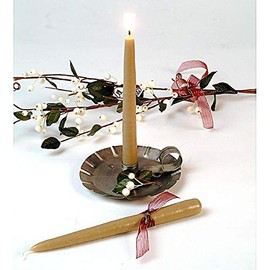 Sunshine Candlewords Holiday Bayberry 9 inch Olive Green Taper Candle Set of 2