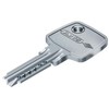 Abus Door Cylinder/Lock with Key, silver, 33459